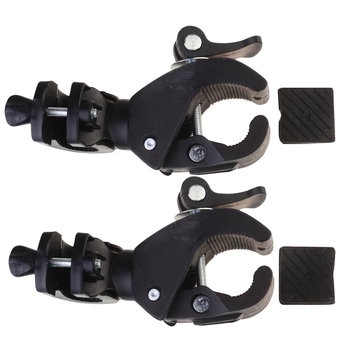 

2pcs Plastic Front Light Mount For Bike Handlebar Flashlight Bracket Headlight Rack Rotatable 360° Lamp Holder Outdoor Riding