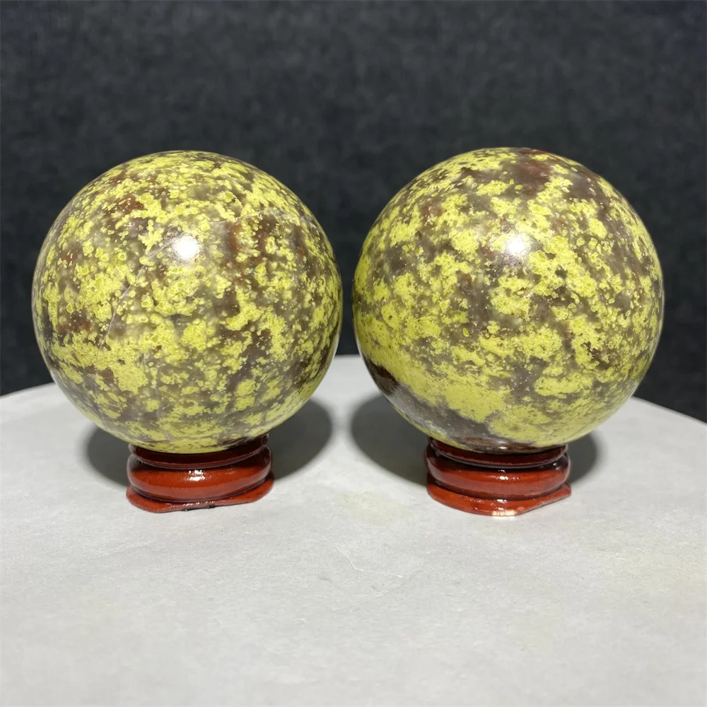 Peach Blossom Stone Tourmaline Ball Natural Crystal Raw Gemstone Mineral Specimen SphereEnergy Healing Chakra Quartz Decoration