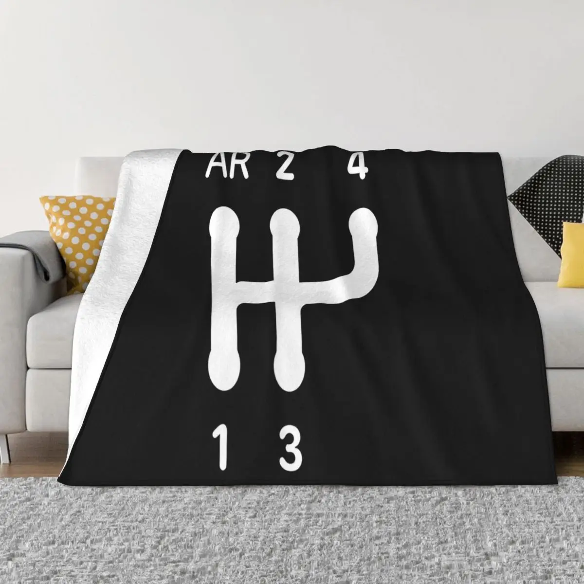 2Cv Gear Shift Pattern Anime Bed Blanket Winter Blankets Winter Warm Blanket Throw Blanket