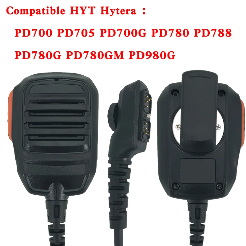 

New CB Radio PTT Handheld Mic Microphone for Hytera HYT PD700 PD702 PD700G PD780 PD780G PD780GM Walkie Talkie Two Way Radio