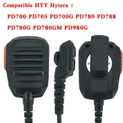 New CB Radio PTT Handheld Mic Microphone for Hytera HYT PD700 PD702 PD700G PD780 PD780G PD780GM Walkie Talkie Two Way Radio