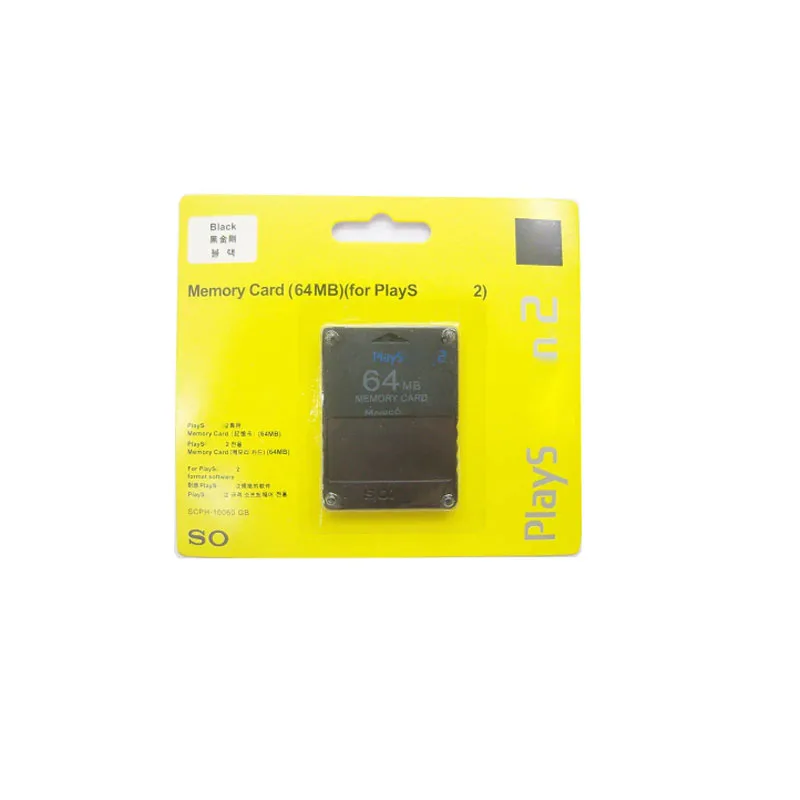 Imagem -02 - Storage Card For Ps2 Memory Card Game Accessory Substituição de Reparação Alta Qualidade 8mb 16mb 32mb 64mb 10 Pcs