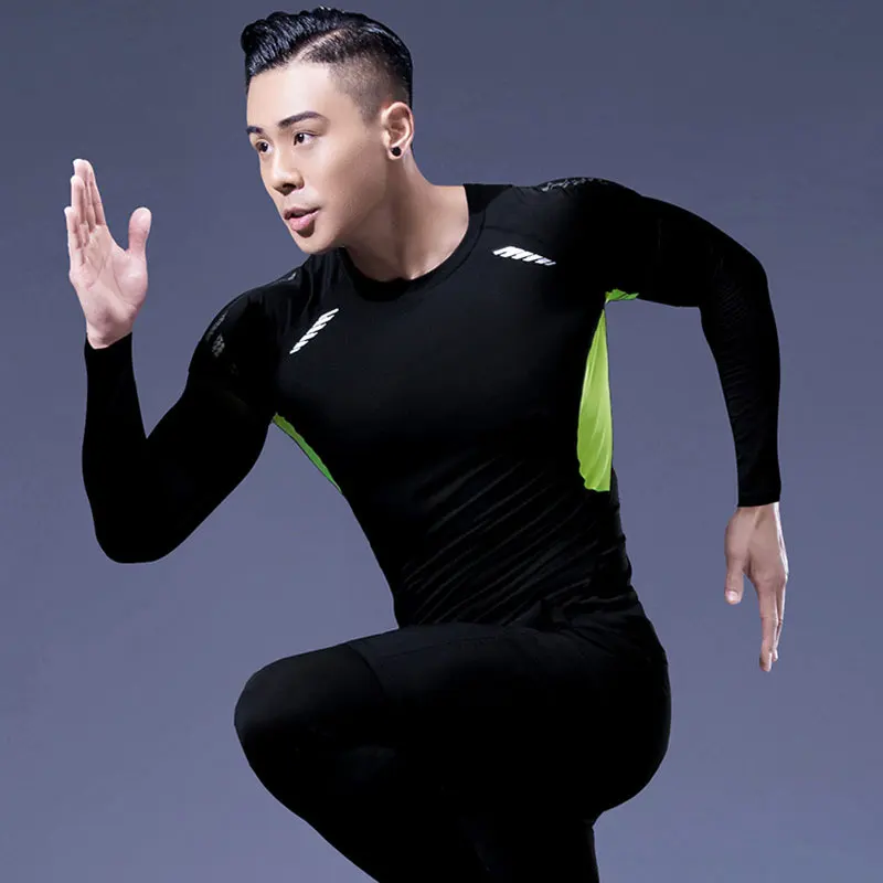 Winter Thermal Underwear Men Compression Fitness Fleece Man Sport First Layer Underwear Set Second Thermal Men\'s Skin Long Johns