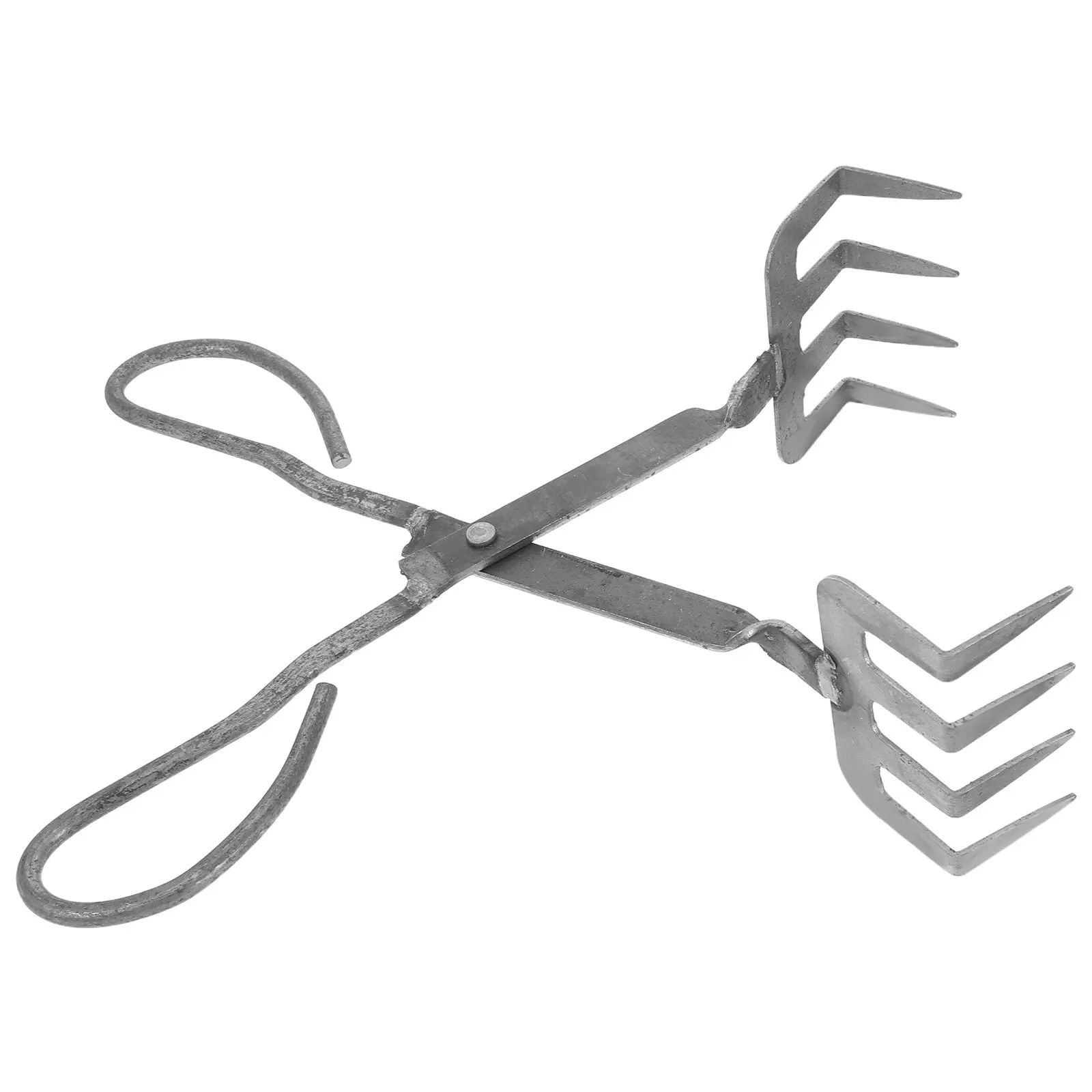 Metal Crab Claw Clip Long Handle Heat Resistant Sea Crab Tong for Lobster Crawfish Loach Shelling Cooking Safe Handling