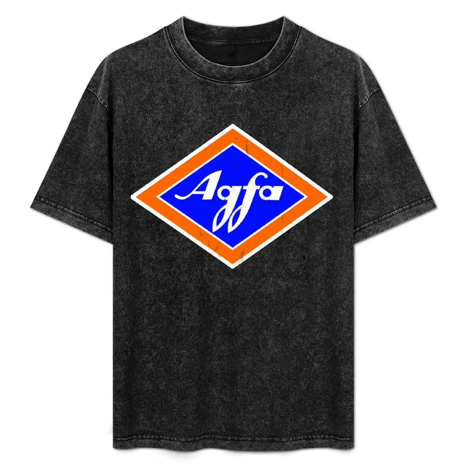 Camiseta retro con el logotipo de Agfa Film de los años 60, camiseta festiva sencilla