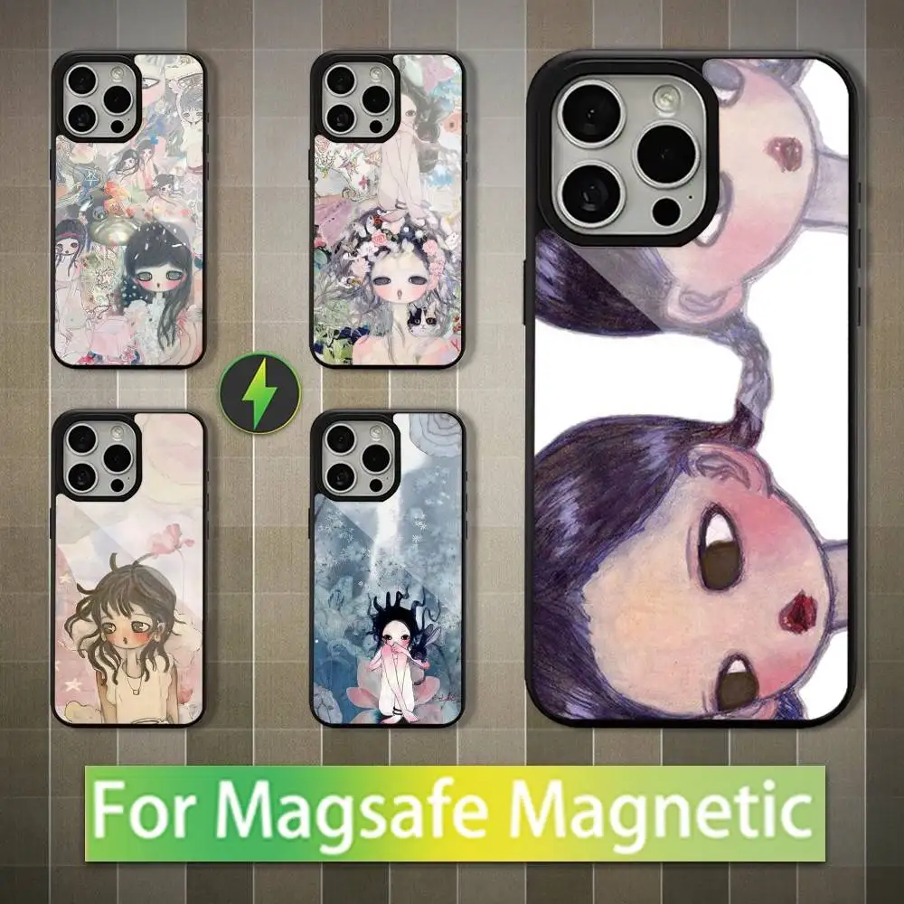 

Artist A-Aya T-Takano Phone Case For iPhone 16,17,15,14,13,12,11,Pro,Max,Plus,Mini,Magsafe,Magnetic Wireless Charging Case