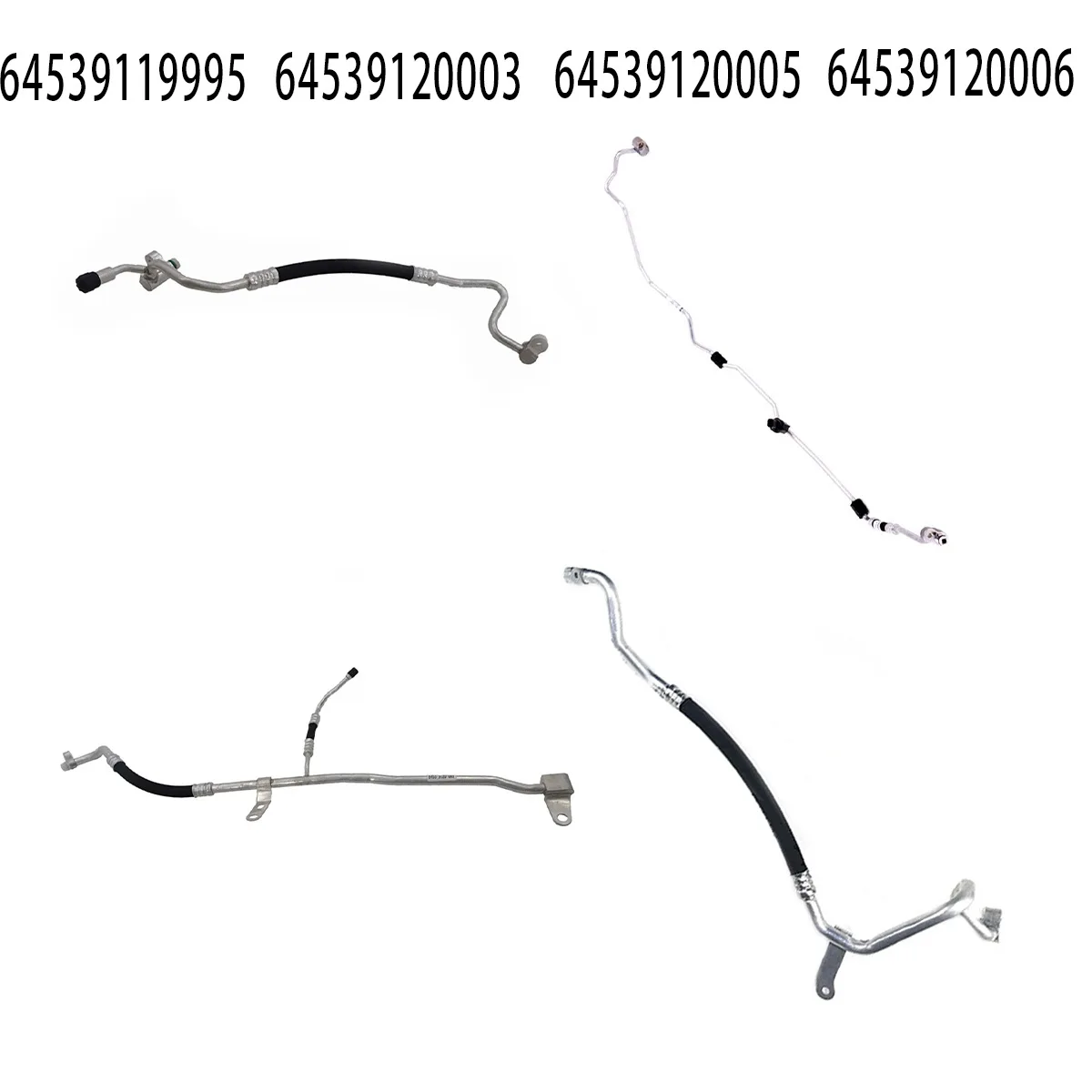 64539119995 A/C Discharge Hose For BMW 550i 650i 750i F10 F12 F01 N63 4.4L 2011-2017 AC High Pressure Line Auto Parts