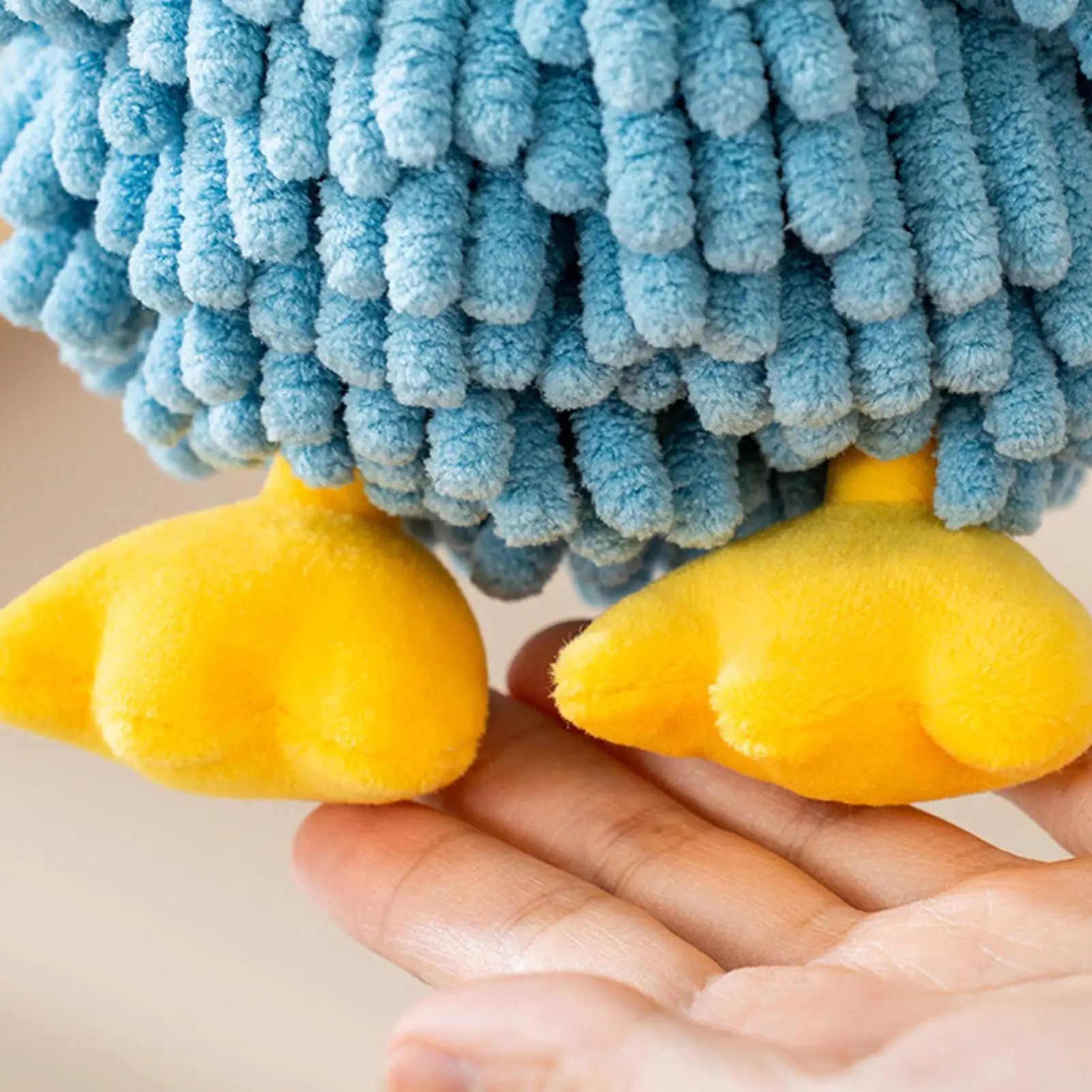 Hand Towels Swan Shape Fuzzy Ball Hand Towel Absorbent Plush Drying Puff Multi-function Decorative Bathroom Accessories for