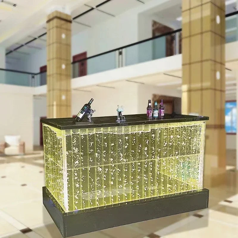 Contemporary Light Emitting Diode Acrylic Bar Counter Modern Home Decor Dance Blisters