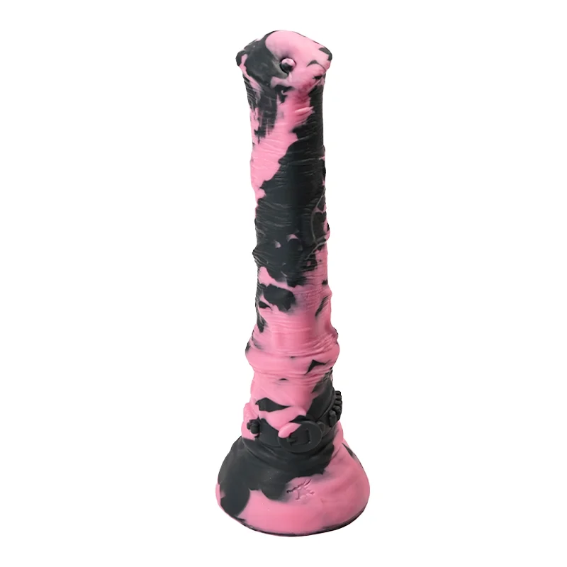 Nothosaur Realistic Silicone Dildo Colorful Adult Fantasy Fake Penis Masturbation Sex Toy with Holder