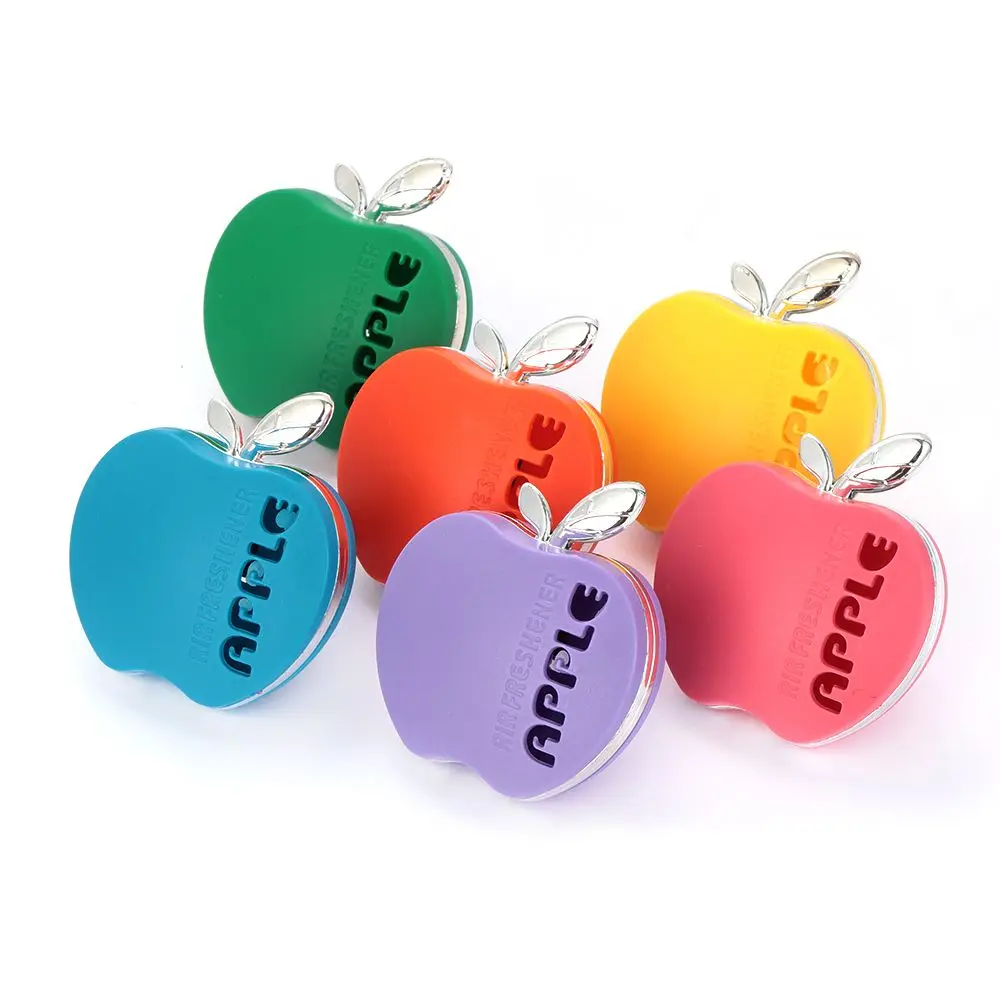 Multi-color Solid Cute Apple Essential Oil Clips Car Perfume Supplements Air freshener Vent Folder