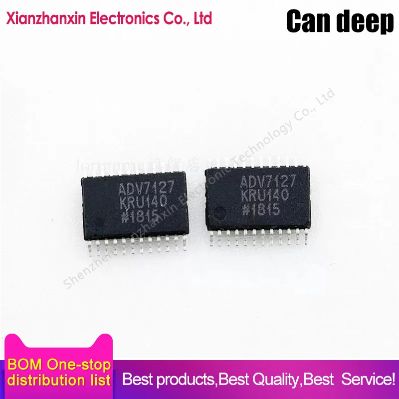 1pcs/lot ADV7127KRUZ140 ADV7127KRU140  ADV7127 TSSOP24 Digital-to-analog converter ic chips in stock