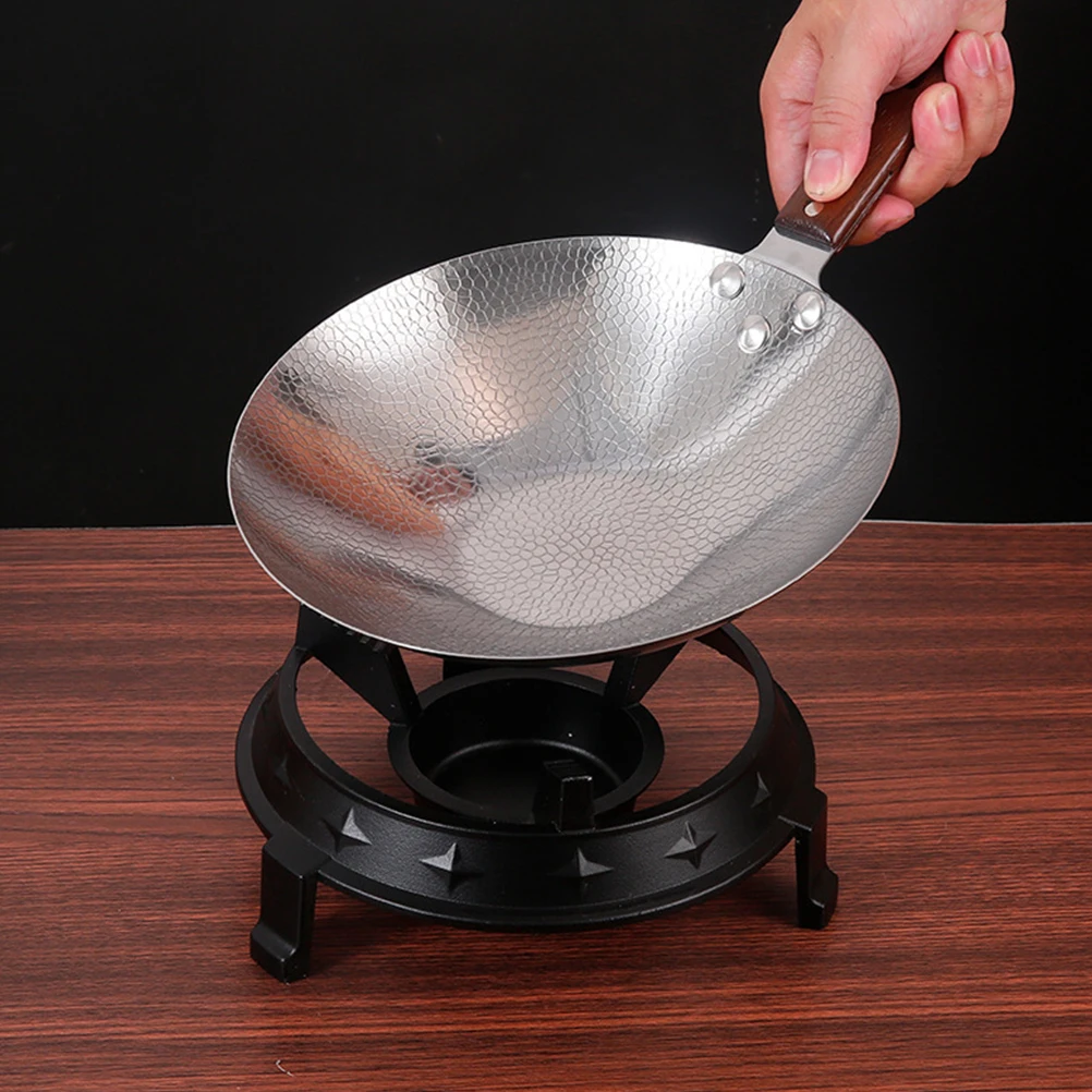 

1pcs Stainless Steel Wok Pan Non Stick Frying Pan For Home Outdoor Cooking Stir Fry Dry Pot Spicy Hot Pot Seafood Crayfish