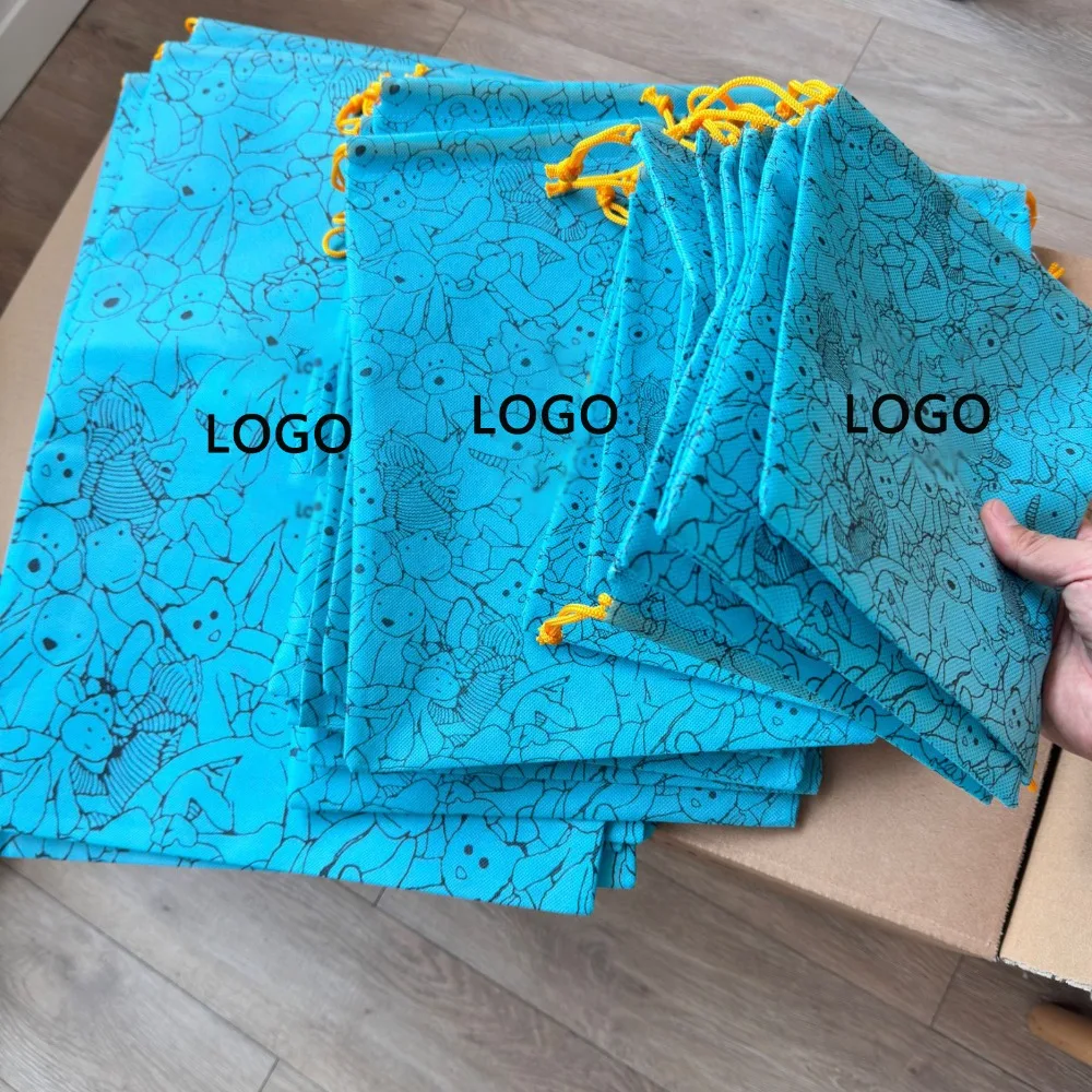 Cute Doll Gift Bag Non-woven Multifunctional Storage Bag Kwaii Blue Dust Bag Handbag Toys