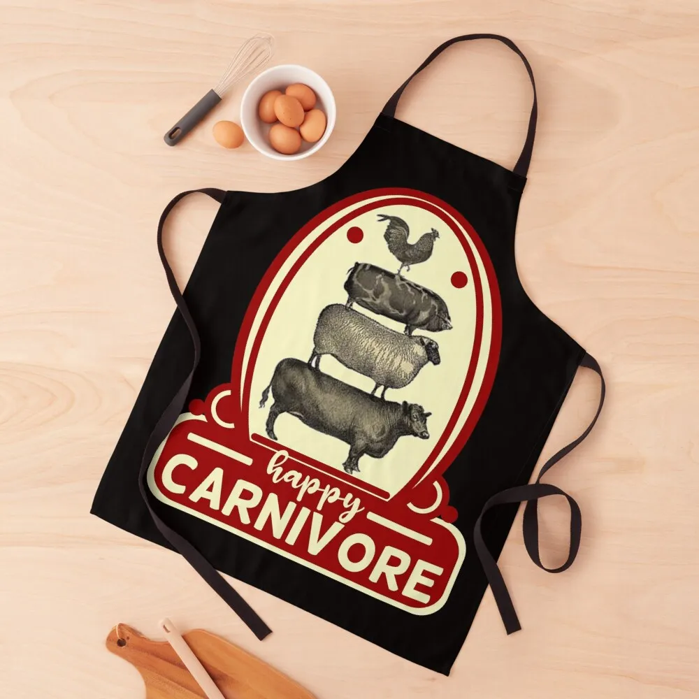 

Happy Carnivore Apron home women For Cooking For Girl Chef Accessory Apron