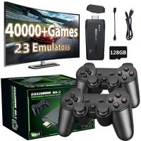M8 4K Mini Game Stick 40000 juegos integrados con controladores inalámbricos gemelos 2.4G Consola de videojuegos