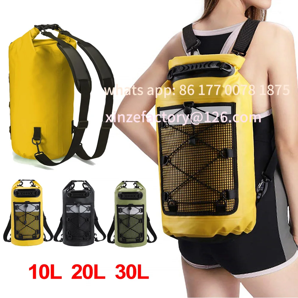 

Customizable Swimming Pack Dry Bag Backpack for Women Men 10L 20L Waterproof Shoulder Kayak Trekking Drifting Rafting