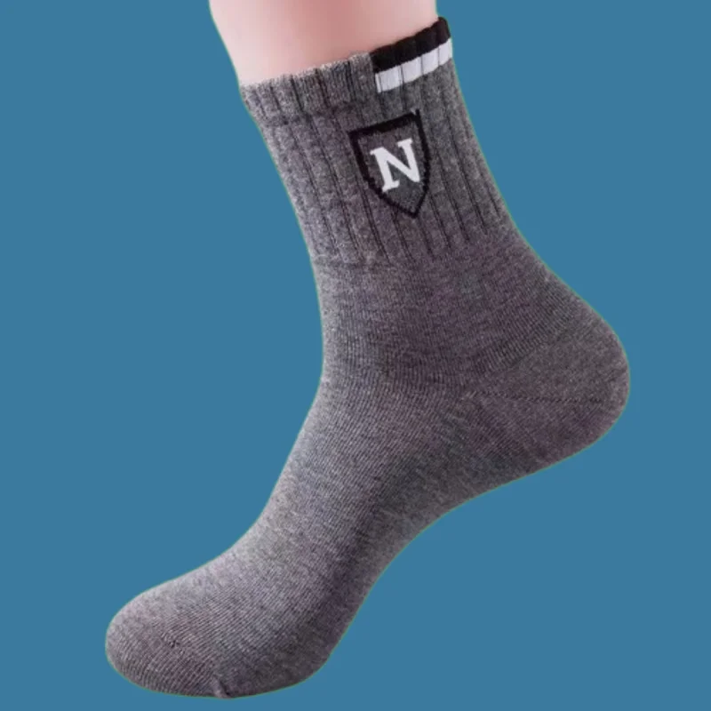 Chaussettes mi-tube respirantes classiques pour hommes, affaires, simples, décontractées, sport, été, 10/20 paires