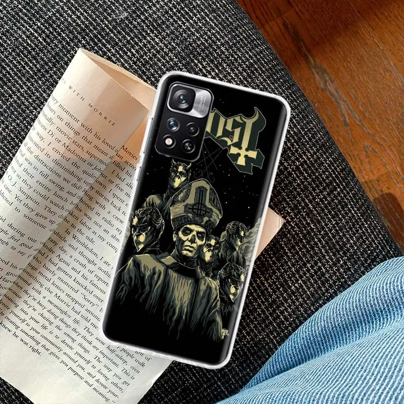 Ghost Papa Emeritus Phone Case For Xiaomi X3 X4 F4 GT NFC X5 X6 Pro 5G M3 M4 M5 M5S Mi F6 F5 F3 F2 F1 Cover Soft TPU C