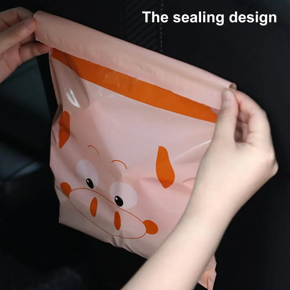 Waterproof Garbage Bag Self-adhesive Foldable PE Cartoon Animal Sticky Trash Bag for Car Truck Home Supplies Cleaning Tools