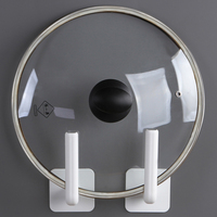 1Pcs Toilet Paper Holder Wall Mount Hook Punch-free Kitchen Board Pot Lid Rack