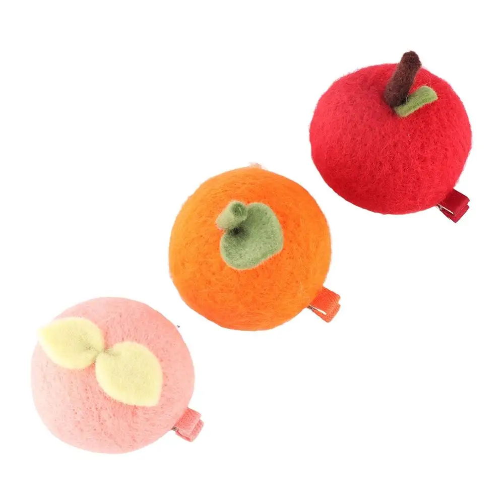 Girls Duckbill Clips Peach Cute Barrettes Gifts For Girls Fruits Hair Clips Women Barrettes Simulation Food Hairpins Orange