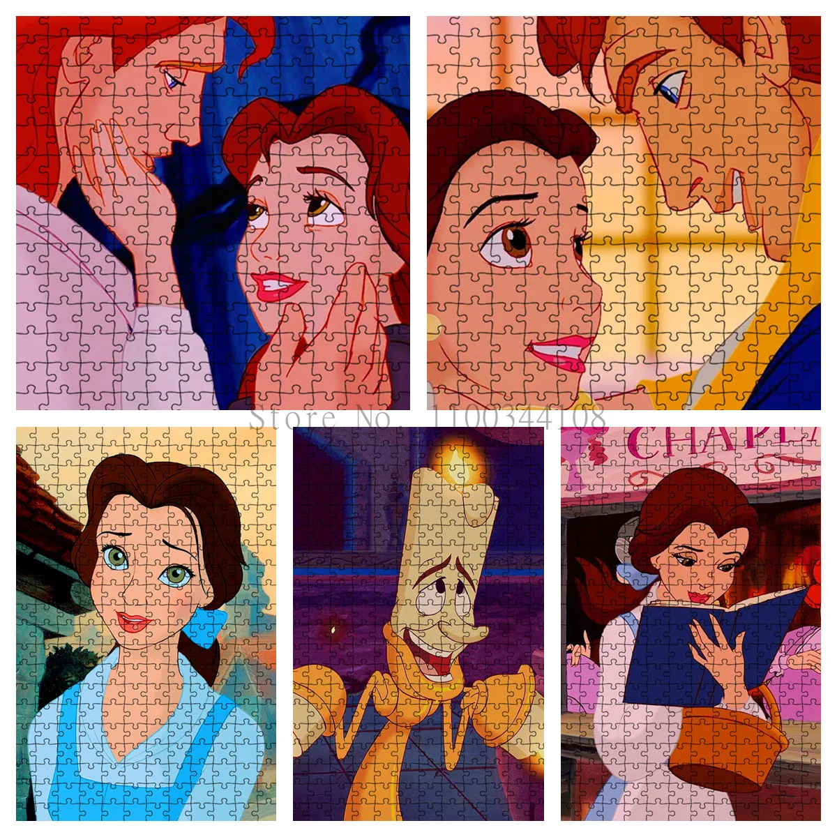 Disney Princess Prince Jigsaw Puzzle 1000 Pieces Cartoon Puzzle for Adults Kids Educational Toys Board Games Intelligence Gift