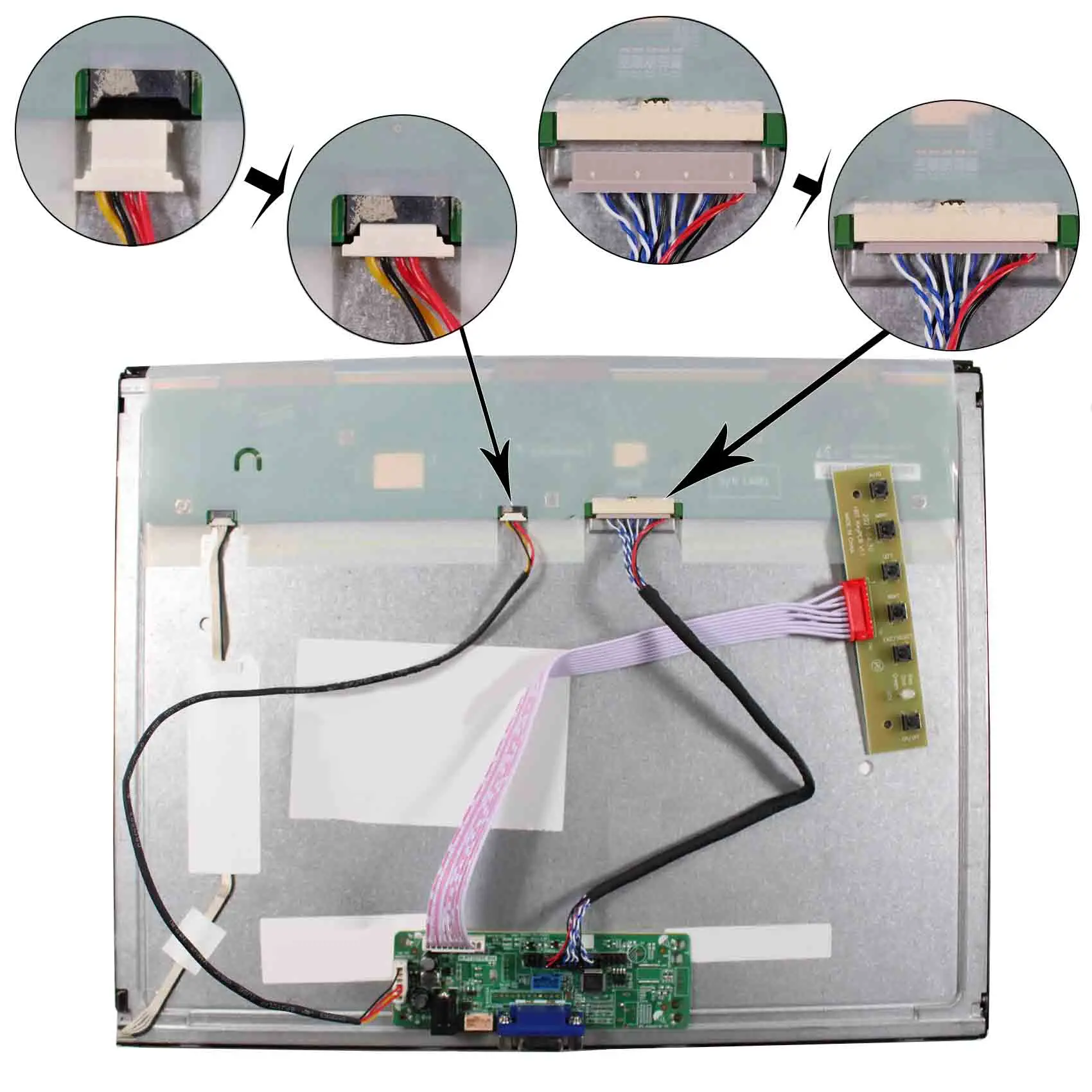 لوحة تحكم VGA LCD لشاشة LCD مقاس 15 بوصة 1024x768 g150zan02.1