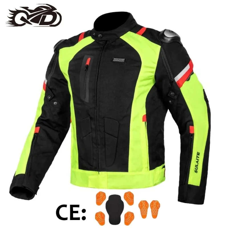 Motorcycle Windproof Men's Biker Jacket Wear-Resistant Motorcycle Rider Jackets Waterproof Motorcyclist CE Protective Gear