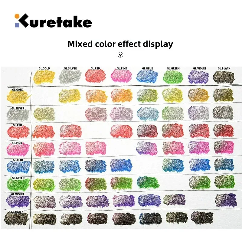 Kuretake ZIG Wink of Stella Brush II، أقلام لامعة ومتألقة، بريق ناعم للخط، صناعة البطاقات، الحرف اليدوية، فن الحروف