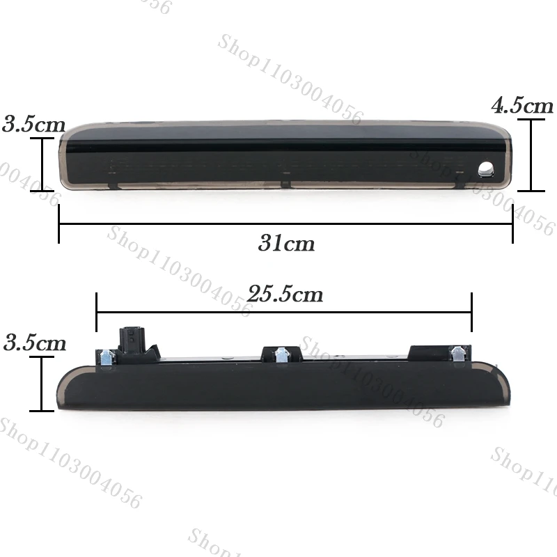 Luz de parachoques trasero de coche, accesorios de luz de freno alta para Renault Megane MK 3 III Hatchback 2008-2016 265900006R, luz LED de freno