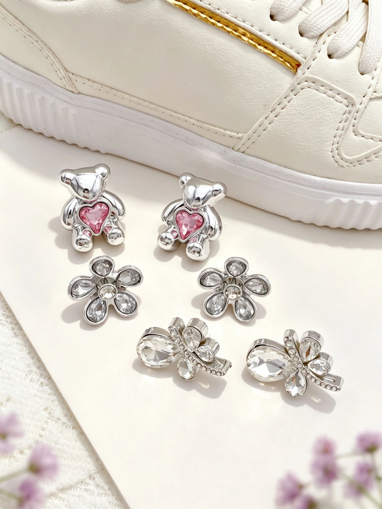 6-piece shoe decoration DIY casual shoe decoration - An interesting and versatile way to personalize your footwear