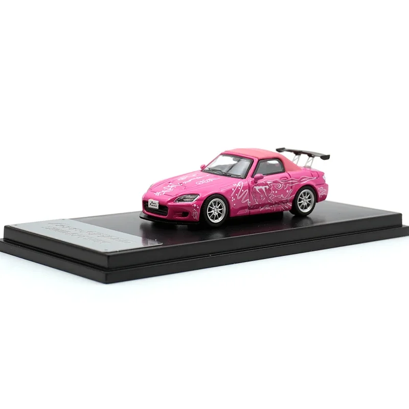 FS متوفر 1:64 S2000 AP1 SUKI PINK Soft Top S2K Diecast Diorama مجموعة نماذج السيارة ألعاب سريعة السرعة