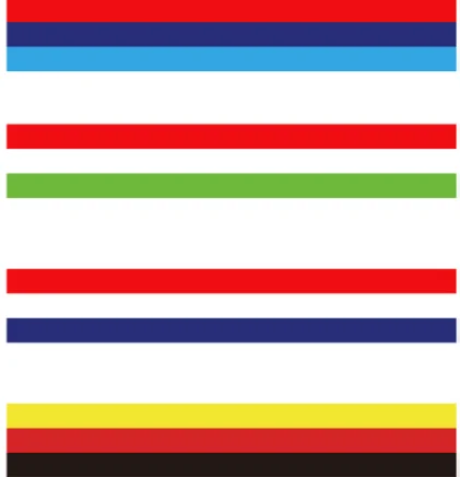 Car-Styling Sticker Italian French Germany Flag Three-color Stripe Decal Bumper Sticker Car Decoration Sticker Tape 2M