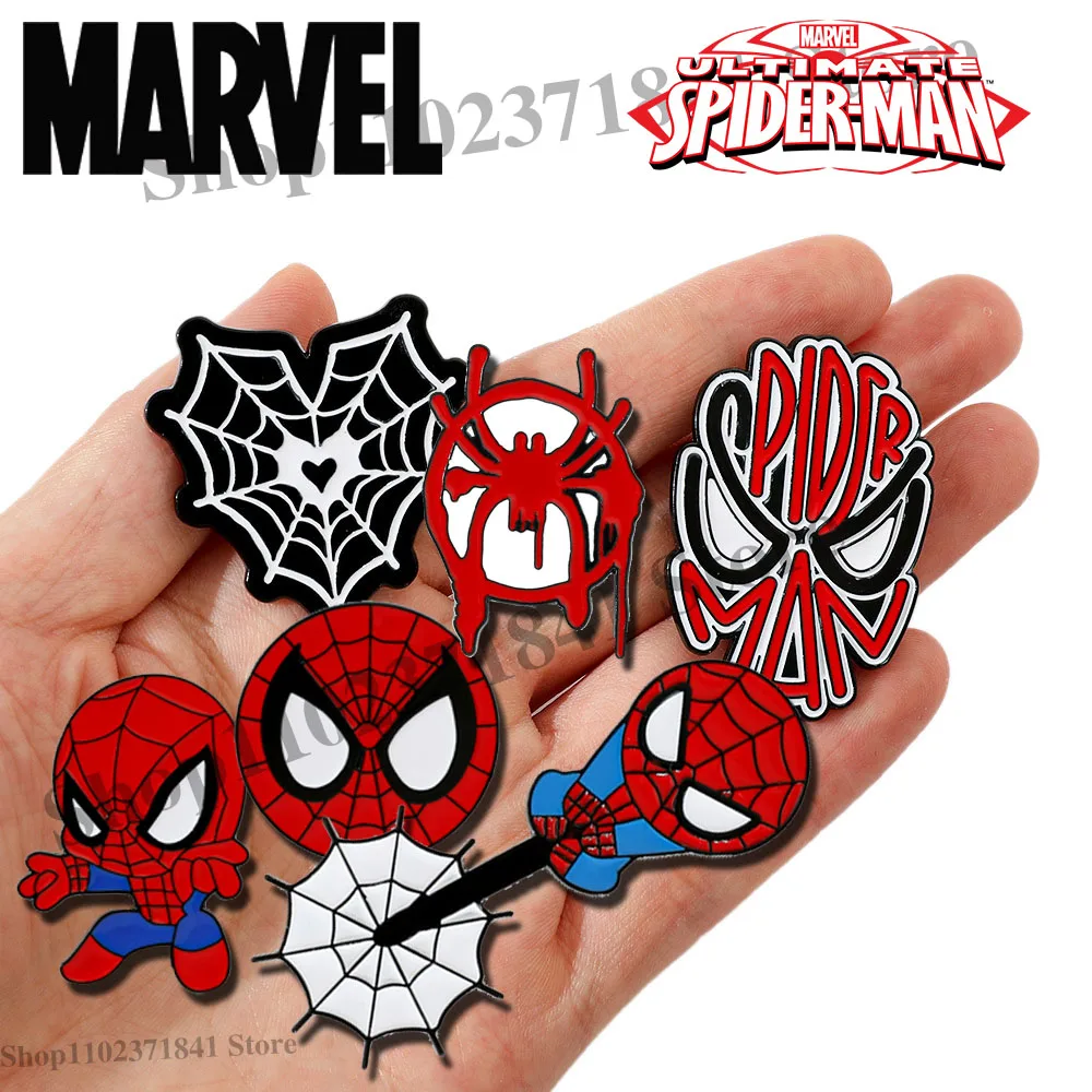 

Spider-man Lapel Badges on Backpack Metal Brooch Enamel Pin Clothes Jeans Backpack Pins Clothing Cartoon Jewelry Friend Gifts