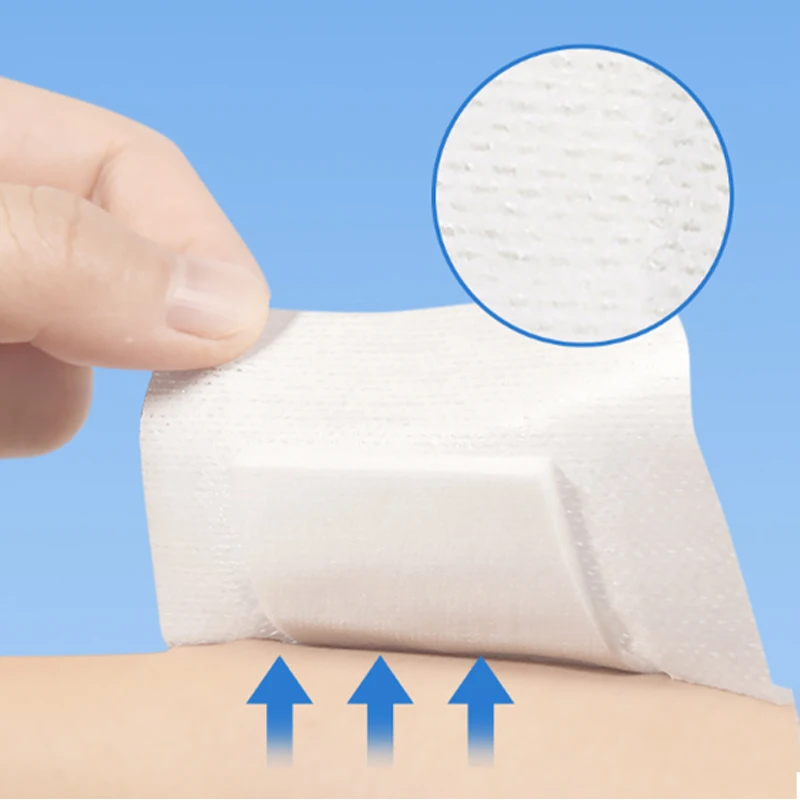 80 Stück große, hypoallergene, nicht gewebte, medizinische, selbstklebende Wundauflage, Pflaster, Verband, große Wunde, Erste-Hilfe-Gesundheitspflaster – Detail 5