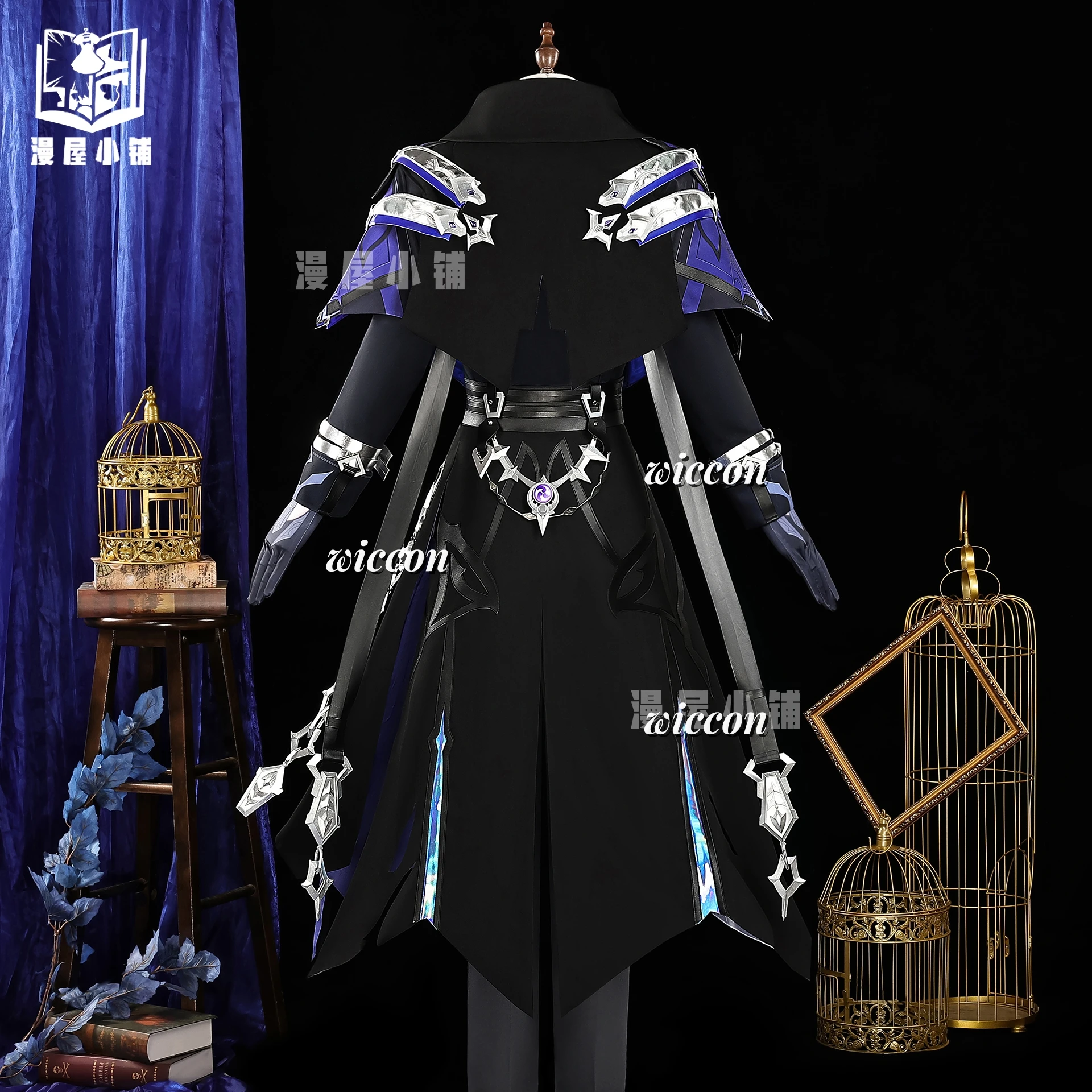 Genshin impacto kyryll flins cosplay conjunto completo peruca botas anime jogo roupas adultos roupa de halloween uniforme