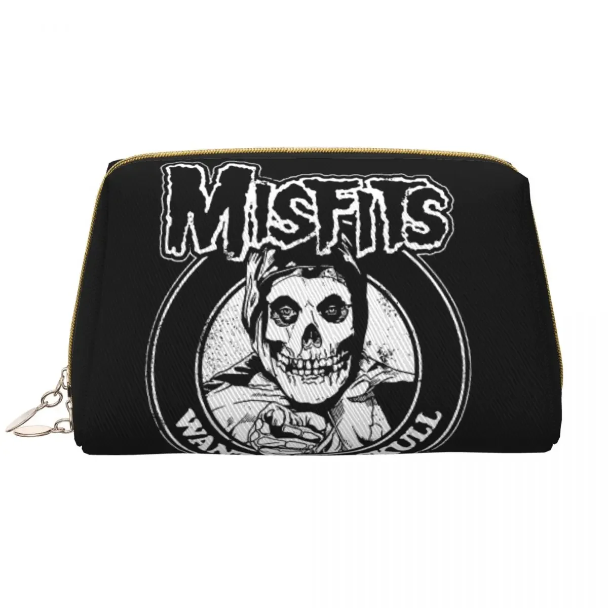 Misfits Horror Punk Rock Band Cosmetic Bag Women Kawaii Large Capacity Makeup Case Beauty Storage Toiletry Bags