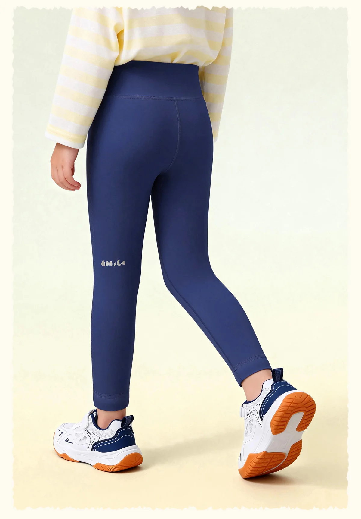 Amila 2026 Frühlings-Mädchenunterhose, hohe Elastizität, nicht verformbar, vielseitige Yogahose, Kinderbekleidung, Hose – Detail 16