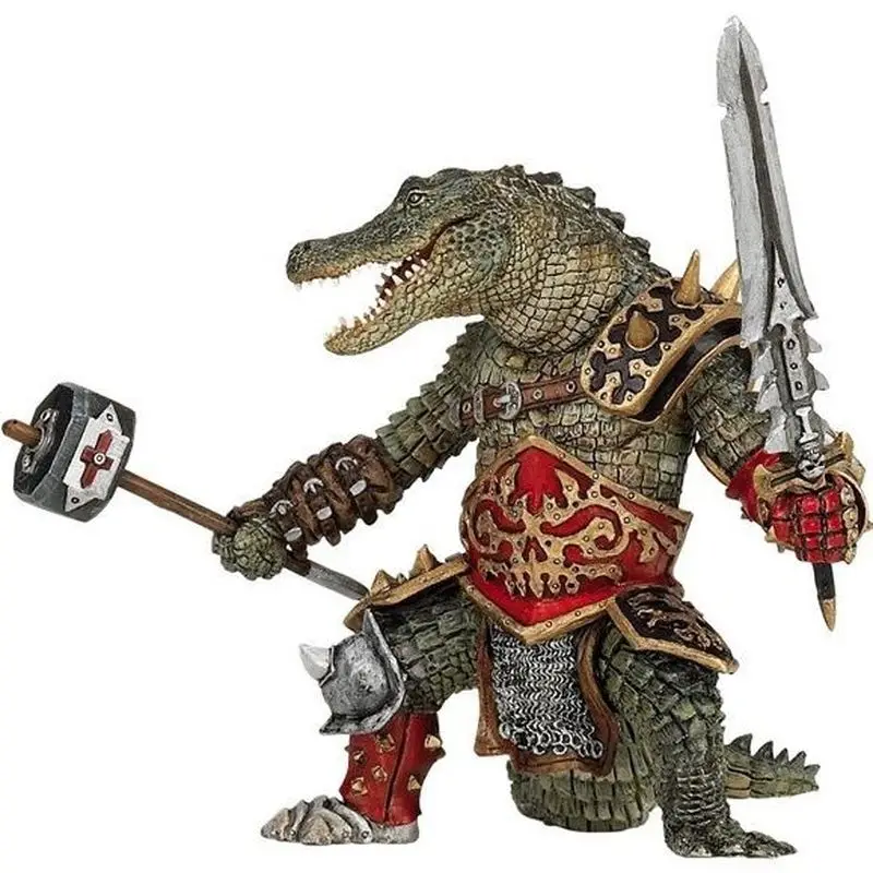 Spot Papo Animal Warrior Wolf General Tiger Warrior Lion General Crocodile General Orc Magical Mythical Animal Model Toy