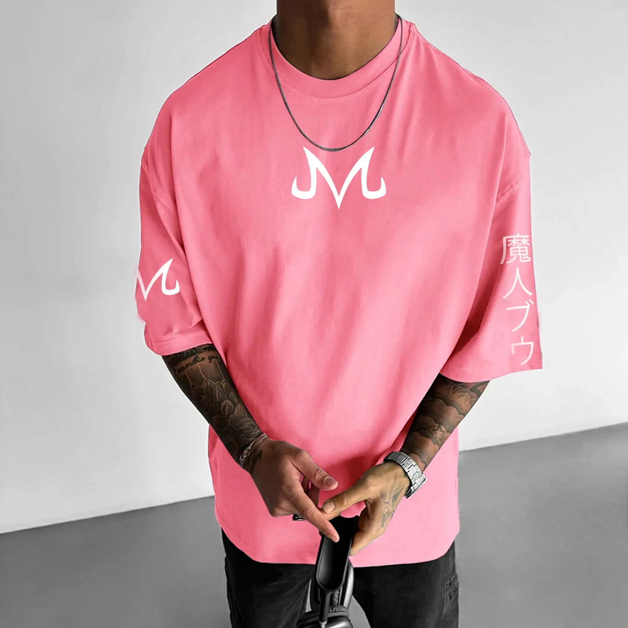 Dragon Ball Goku-camisetas de algodón con estampado de manga corta para hombre y mujer, camisetas deportivas transpirables holgadas con cuello redondo Ins