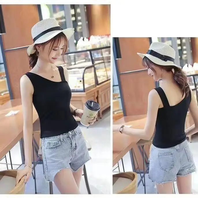 New Off Shoulder Sexy T-shirt Women Black Kpop Tanks Crop Top Woman Summer Vintage Y2K Tee Shirt Fashion White Camis Clothes