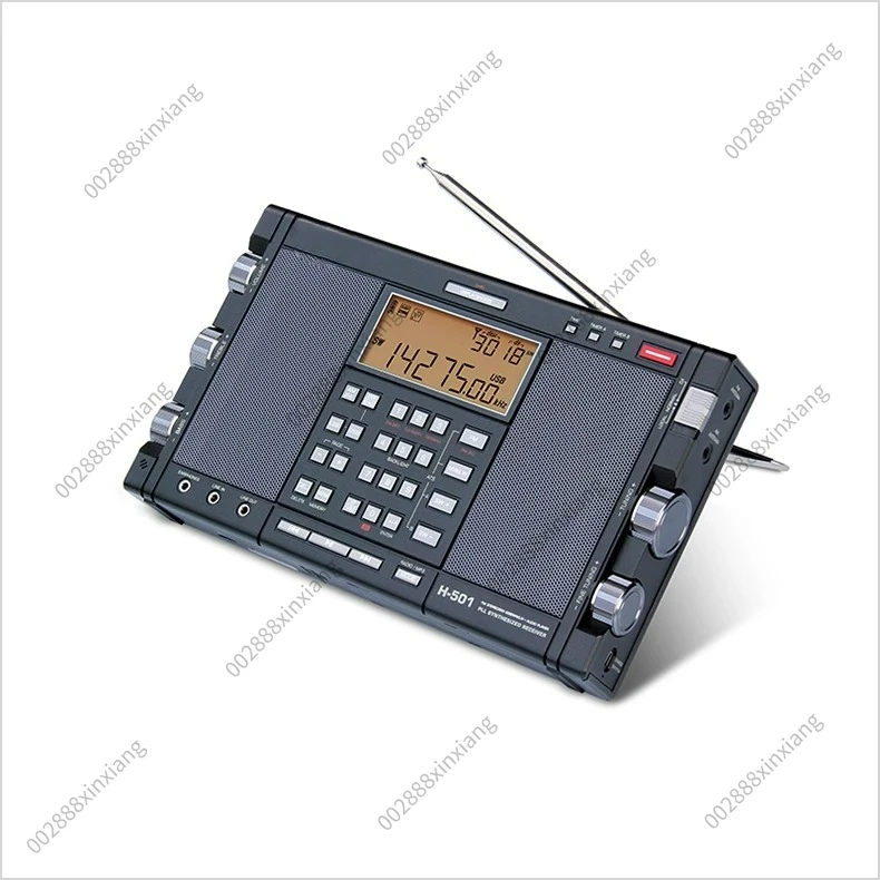 H-501 Dual Speaker Shortwave Full Band Radio Bluetooth Card Lithium Battery Charging