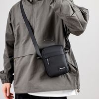 Portable Nylon Shoulder Bag Black Grey Blue Business Men Hand Bag Casual and Fashionable Crossbody Bag