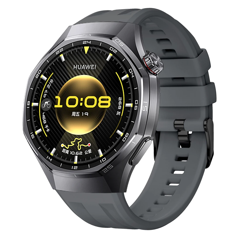Silikonarmband passend für Huawei Watch GT 6 Pro 46 mm Smartwatch-Ersatzarmband