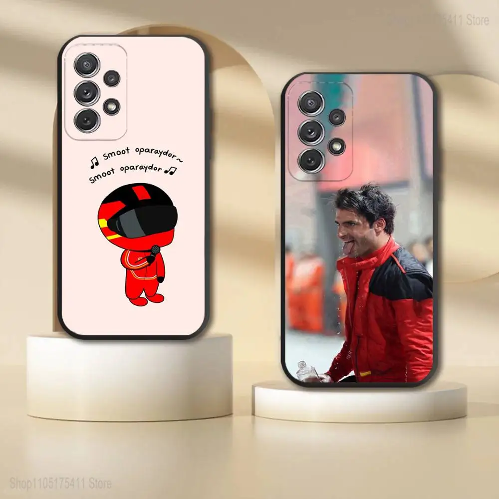 

C-Carlos Sainz-Z Operator Phone Case For Samsung S 25,24,23,22,30,21,10,9,Ultra,Plus,Lite,FE,4,5G Black Soft Case