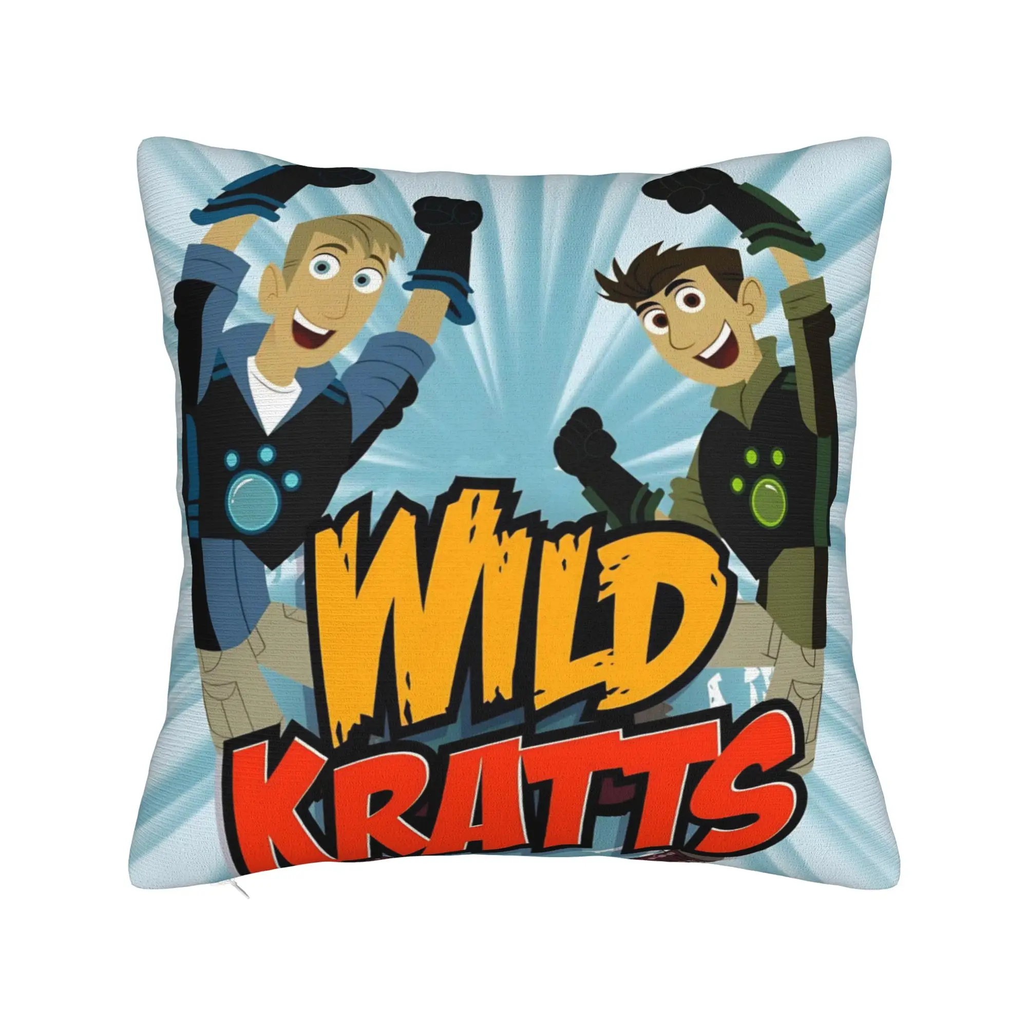 Decorative Pillowcases Wild Kratts Cartoon Merchandise Home  Pillow Case Cover Zippered Multi Size