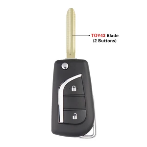 Yiqixin Key Right from Car to Toyota Rav4, Hilux, Yaris, Vios, Camry, Prado, Corolla, 315MHz, 4D68, Toy43, 2, 3 buttons, Automatic Control 12 Main Sales Hilux Key - №8