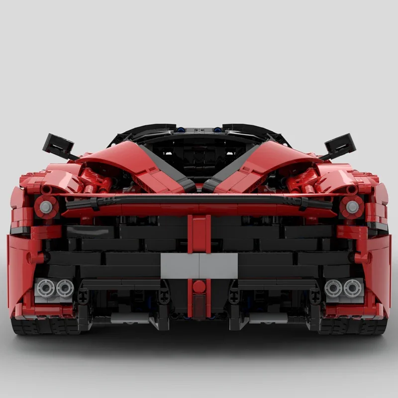 New Technology LaFerraxx 1:8 Scale Supercar Racing Car Vehicle Sport Model Building Blocks Bricks Toys for Kids Birthday Gifts