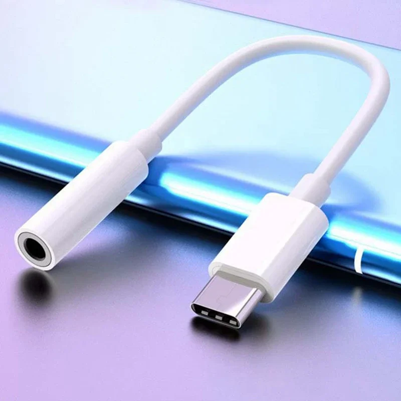 Type-C To 3.5mm Headphone Cable Adapter Type C USB-C Male To 3.5mm audio AUX Audio Female Jack For type-C Xiaomi Samsung Android